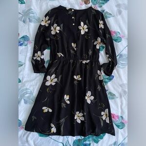Floral Black Dress